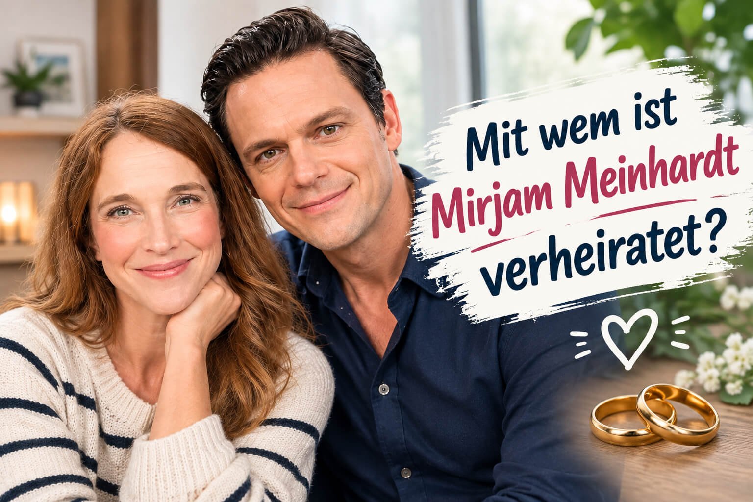 Mit wem ist Mirjam Meinhardt verheiratet